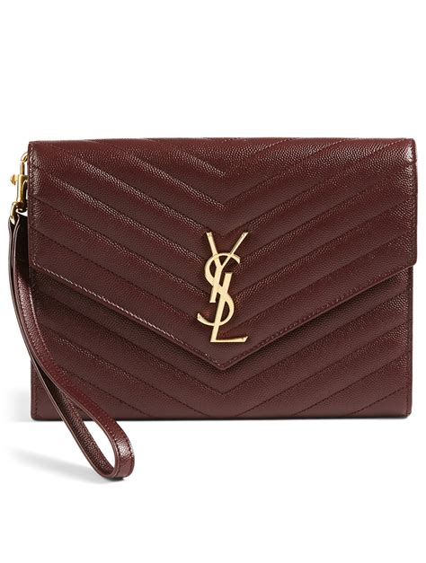 ysl wristlet pouch|ysl pouch monogramme.